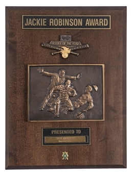 1991 Chuck Knoblauch American League Rookie of the Year Jackie Robinson Award (Knoblauch LOA)